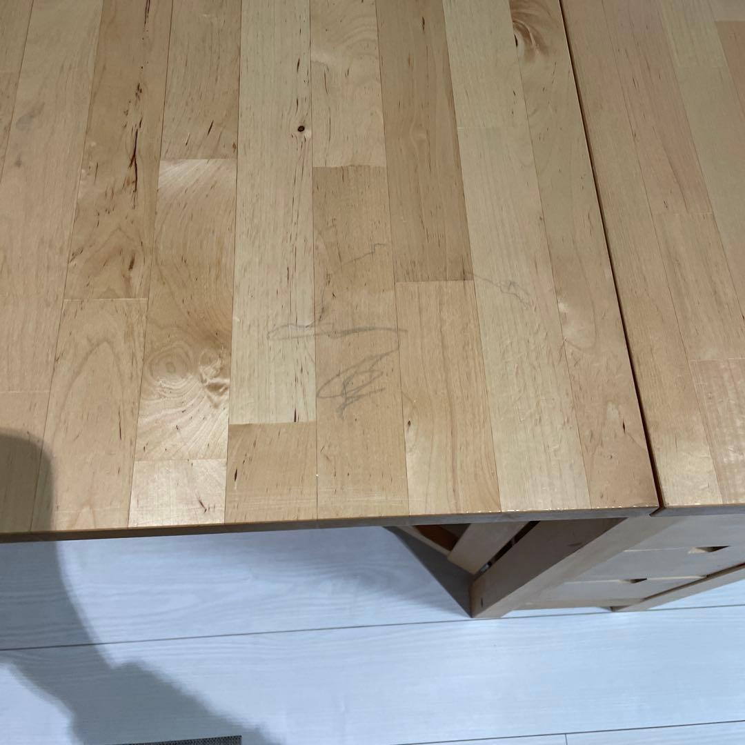 IKEA NORDEN ダイニングテーブル　中古　傷汚れあり