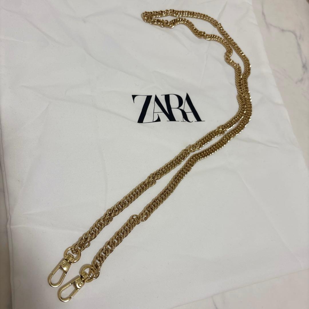 【SNSで話題】ZARA サテン風フェイクパールバッグ