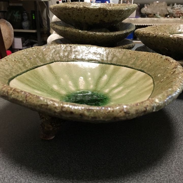 三つ足お皿 作家作品 大１個小5個 再お値下げしま