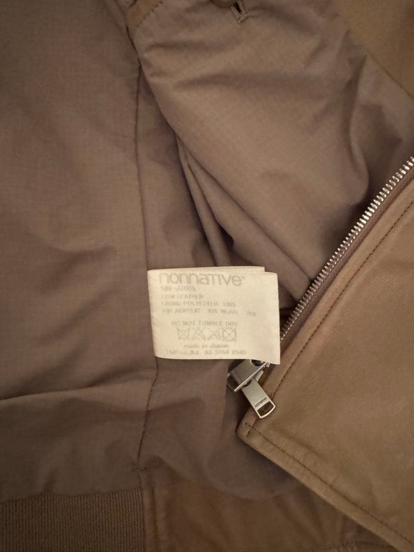 ノンネイティブ ライダースジャケットbiker cow blouson 1