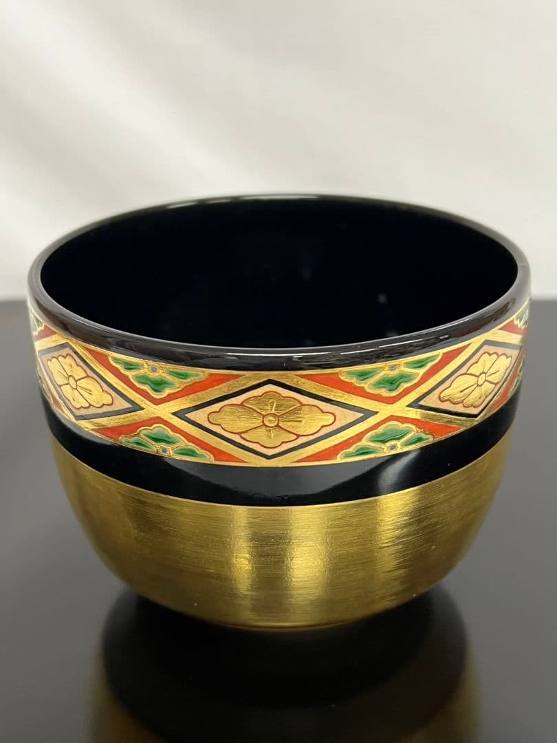 茶碗 『色絵花菱之図』 高橋道八 茶道具