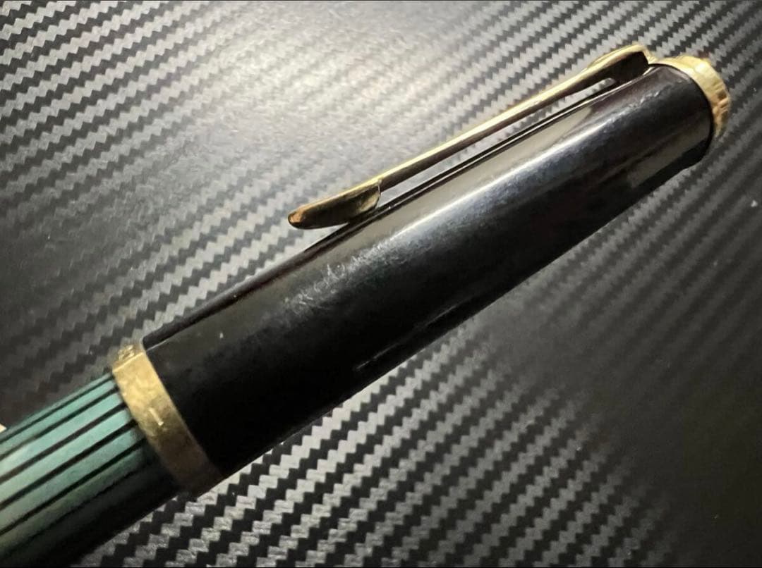 極美品 ペリカン 400NN M&K 緑縞 M 中字 万年筆