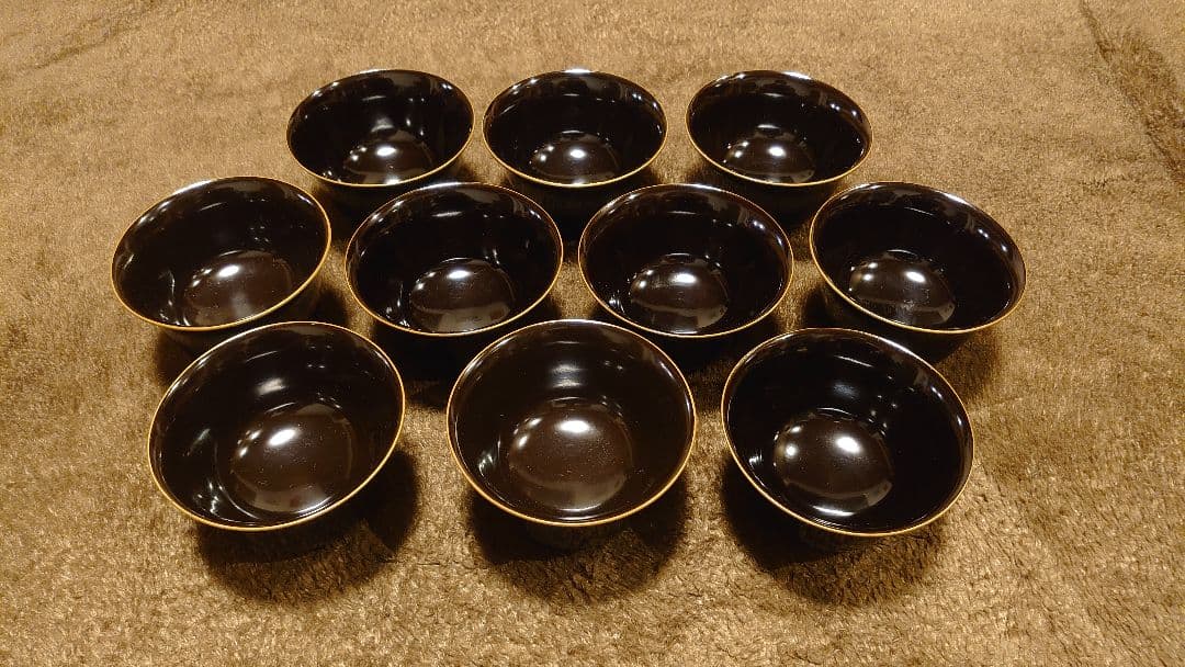 輪島塗　漆器　蕎麦猪口　湯呑み　猪口　向付　１０客