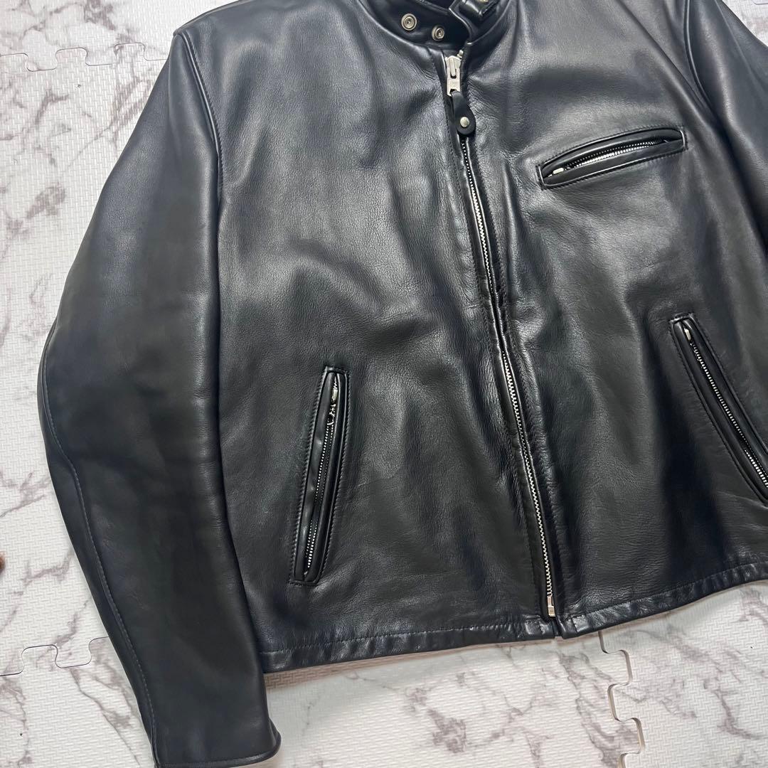 な*な様 46size/外観美品✨【米国製】schott シングルライダース 6