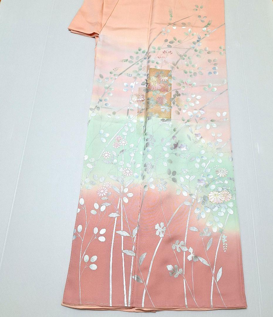 新品未使用品 正絹 丹後ちりめん 訪問着 作家物 長襦袢 2点セット