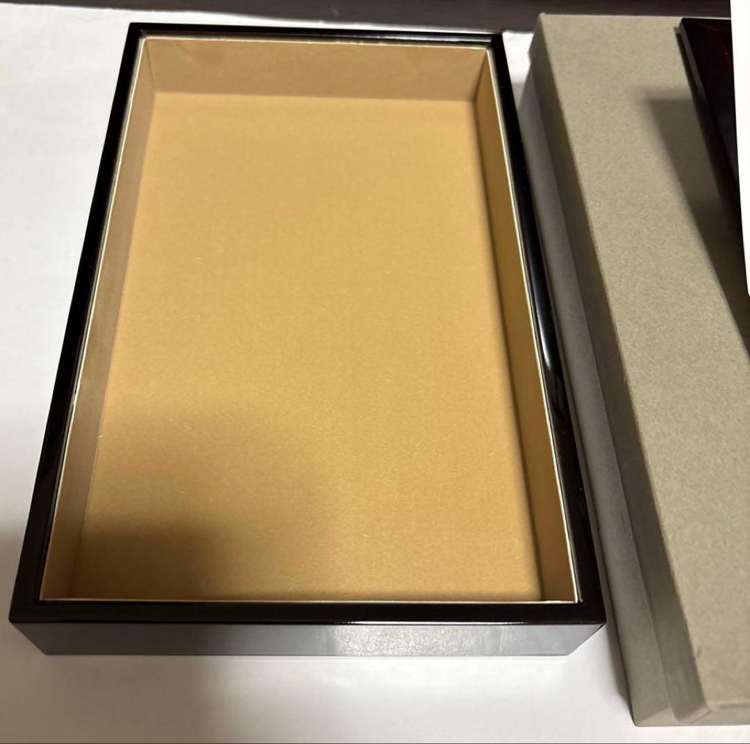 会津漆塗り 萩にうずら (会津鱗屋 折笠漆器店製）　ペンケース