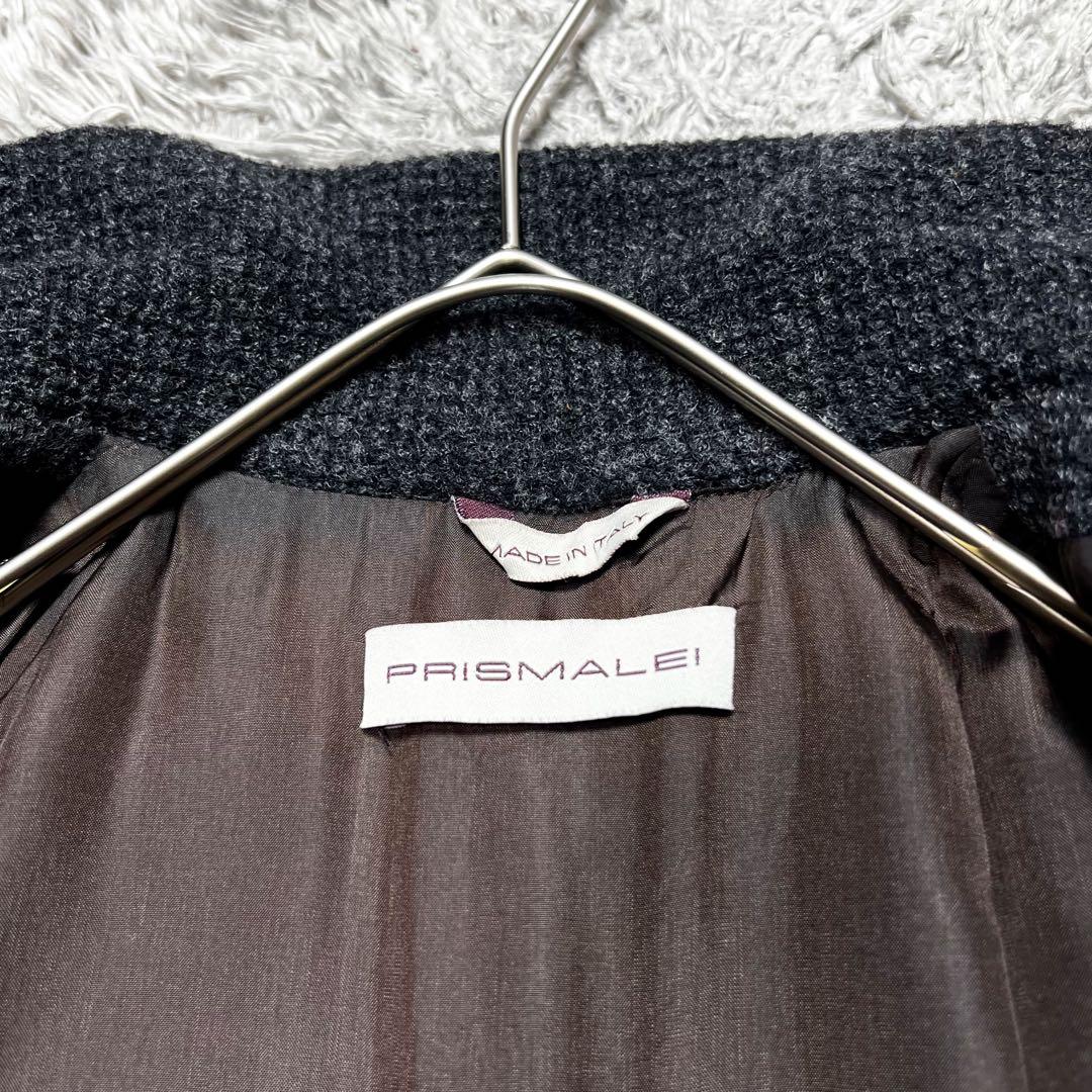 MaxMara プリズマレイ ツィード ウール チェスターコート M相当 美品