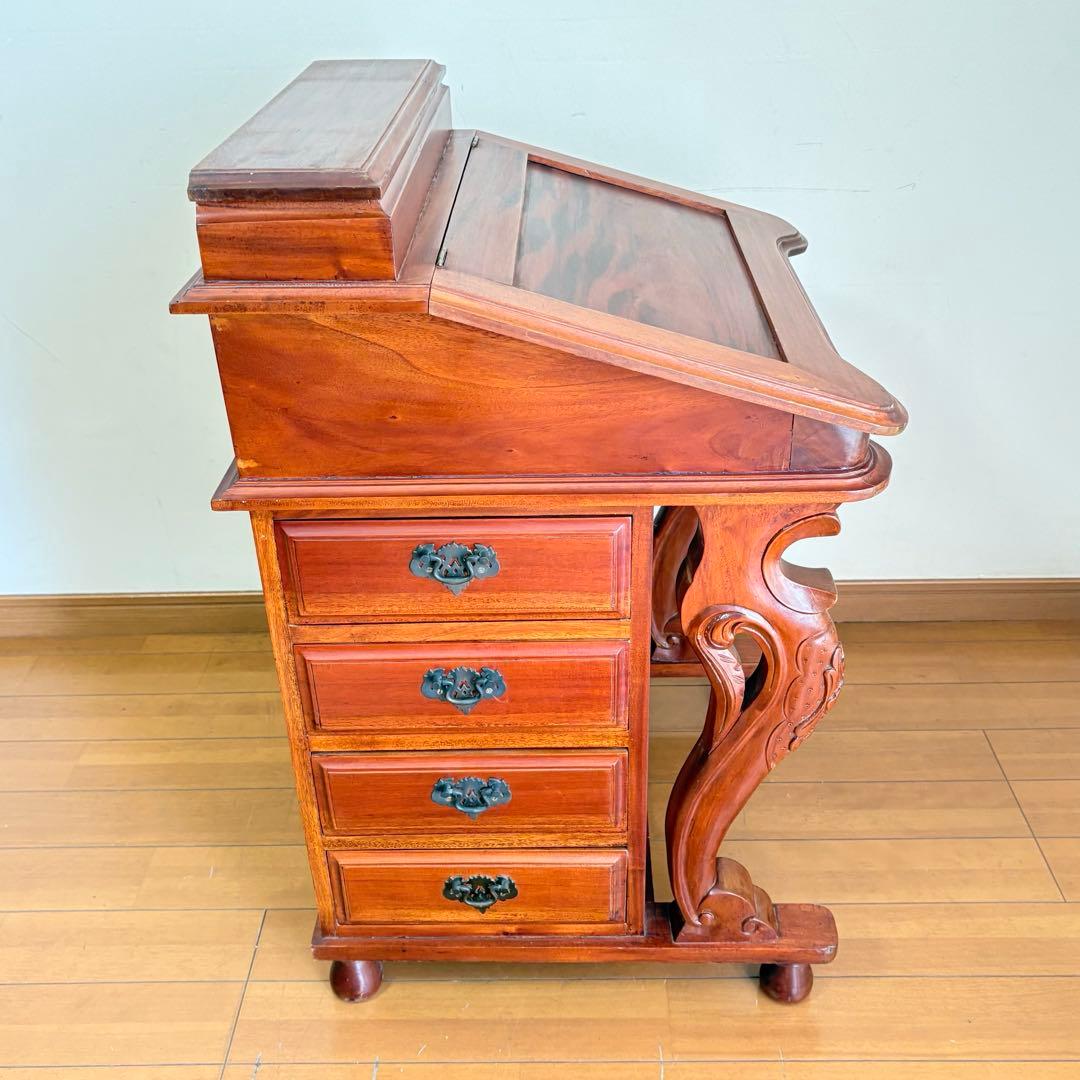 【希少・レトロ】英国アンティーク ダベンポートデスク ライティングデスク
