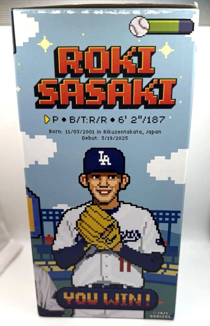 佐々木朗希 ボブルヘッド 8/4 ドジャースタジアム来場者配布