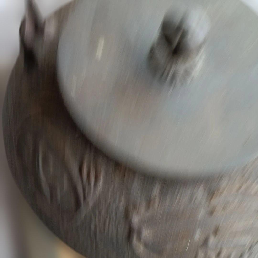 鋳鉄製 鉄瓶 船と花模様