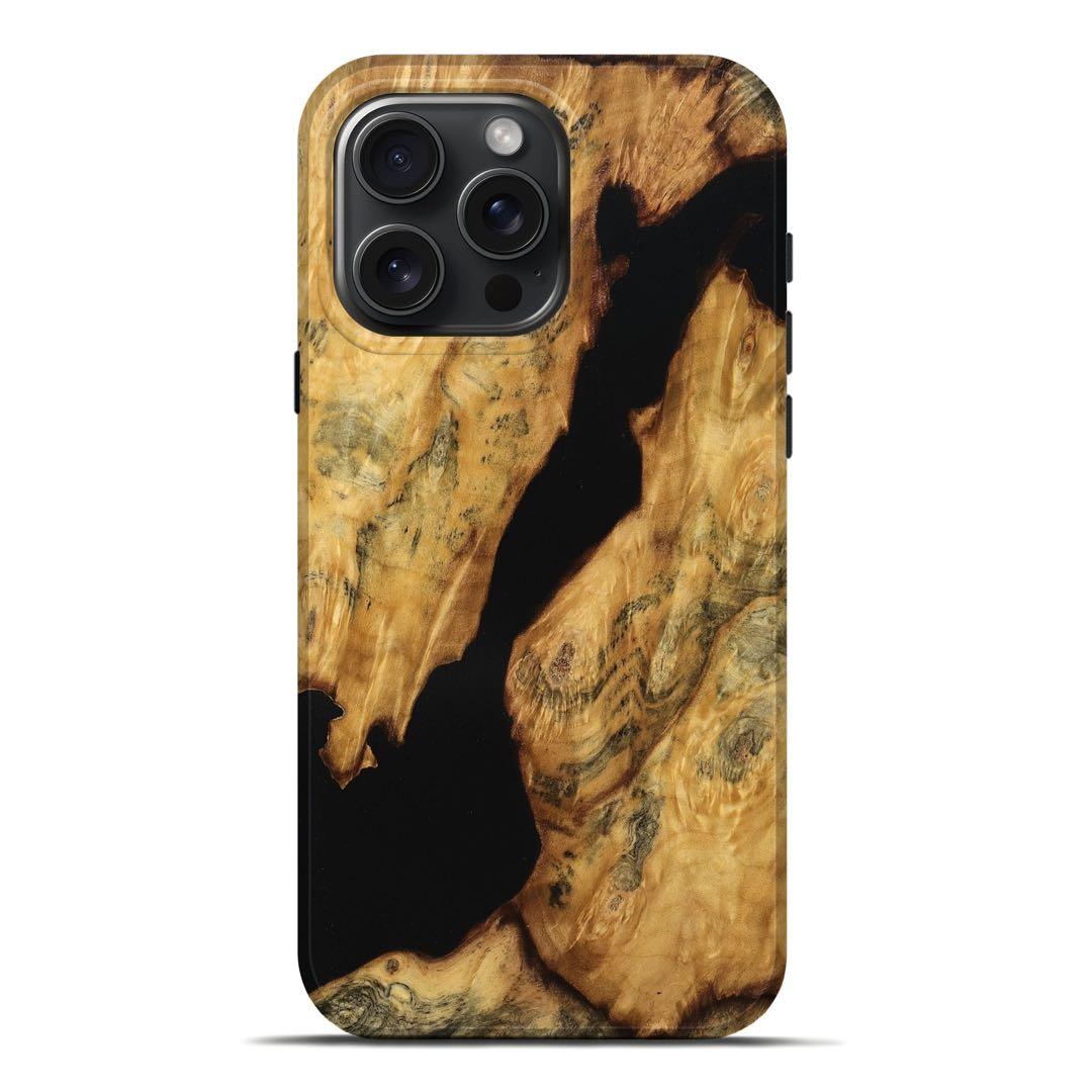 Carved iPhone 16 Pro Max スタビライズドウッド ケース