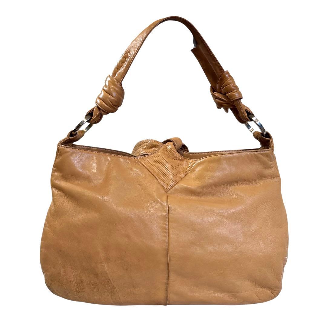 ダウニーロエベ ハンドバッグ 手提げ アナグラム ロゴ金具 ナッパレザー