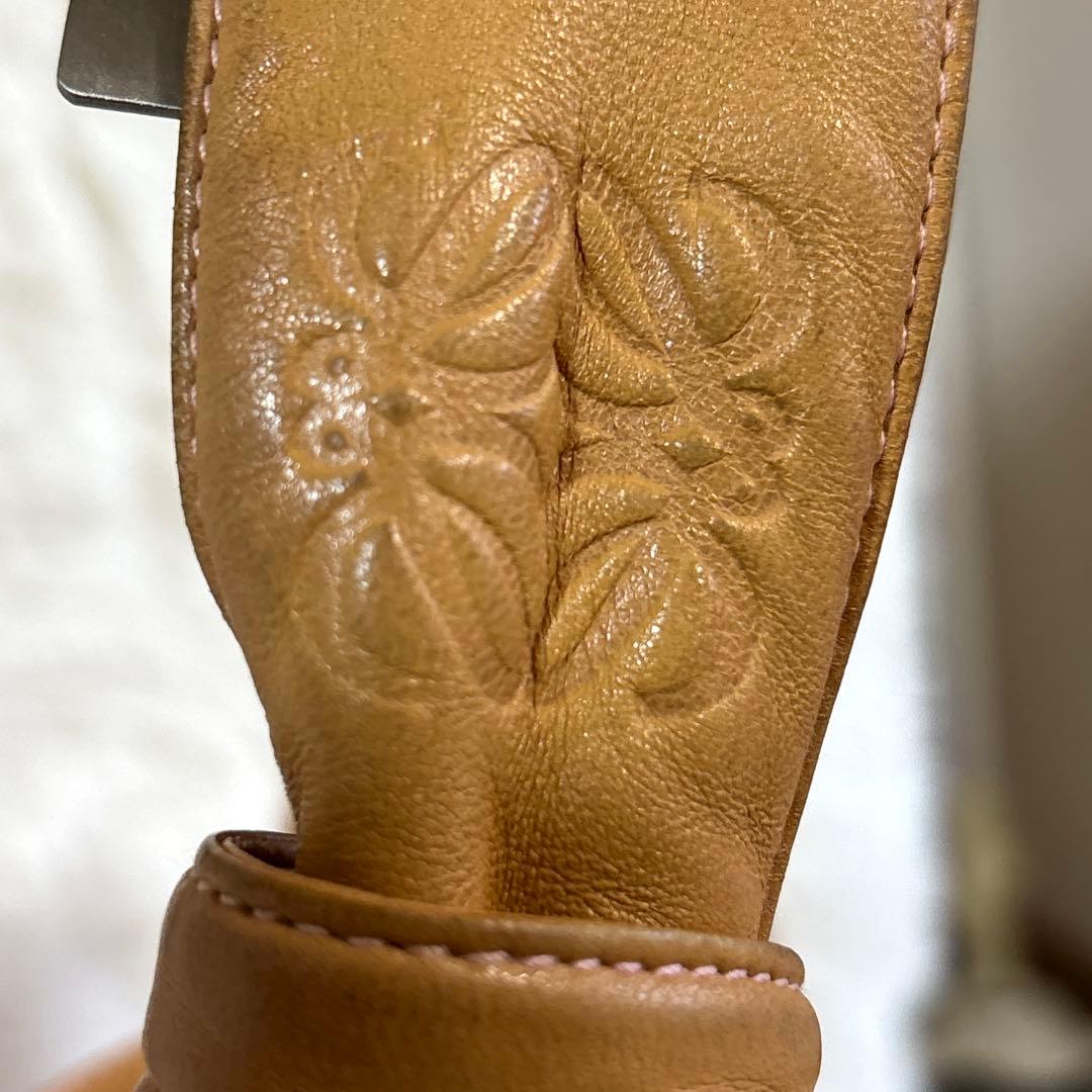 ダウニーロエベ ハンドバッグ 手提げ アナグラム ロゴ金具 ナッパレザー