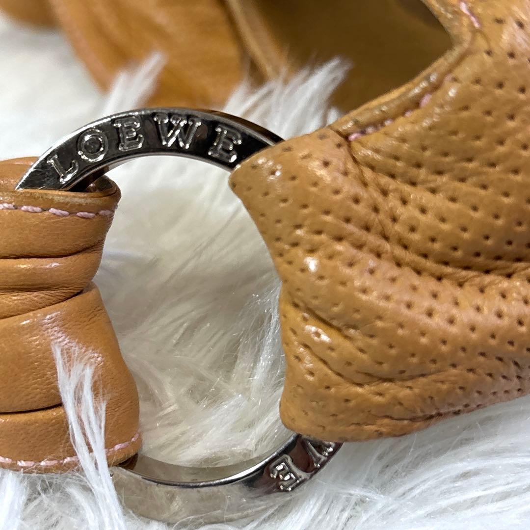 ダウニーロエベ ハンドバッグ 手提げ アナグラム ロゴ金具 ナッパレザー