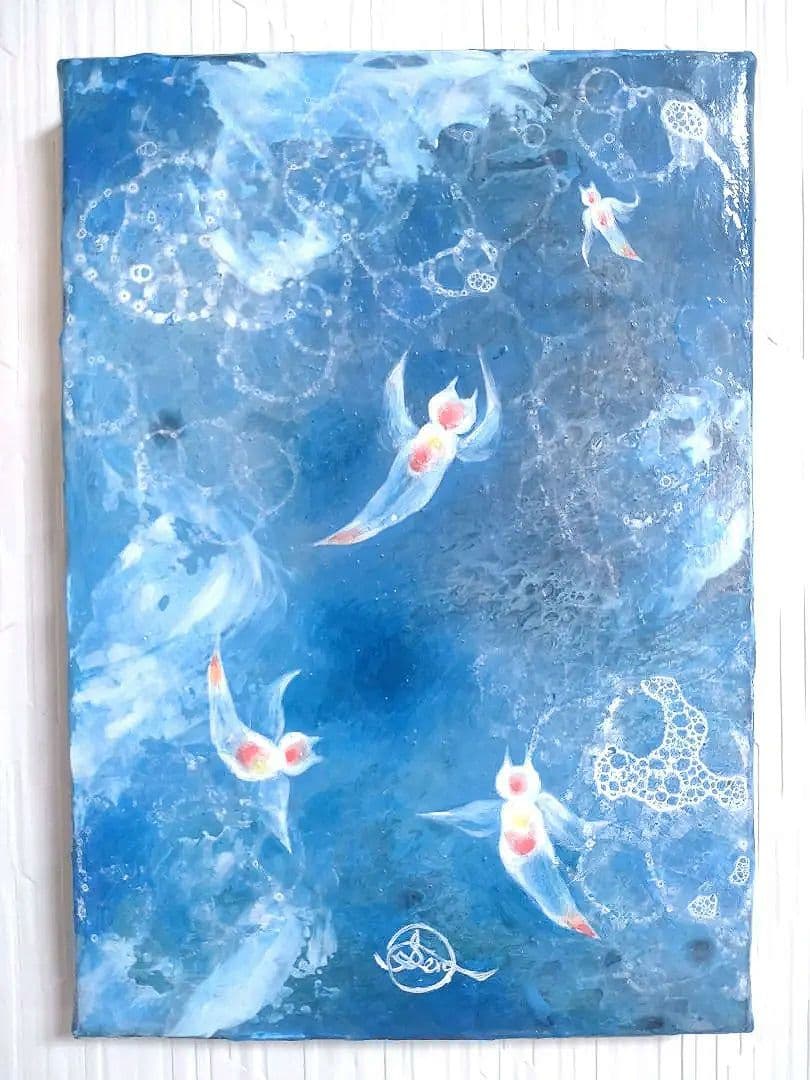 油絵【クリオネの夢】1点物の原画◆作者サイン入り/油彩画