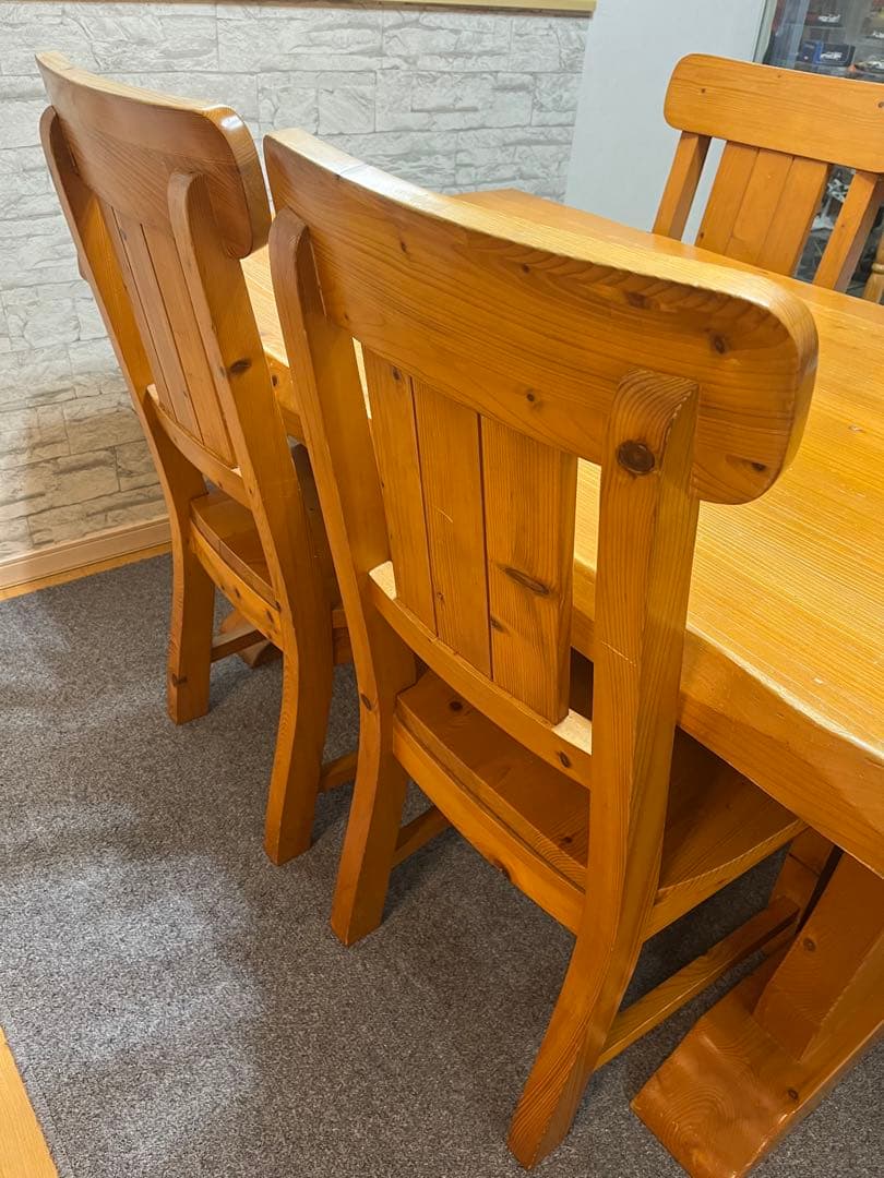 木製ダイニングテーブル セット　椅子4脚