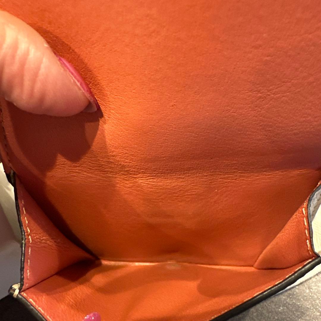 LOEWE ベージュ 三つ折り財布 保存袋付き