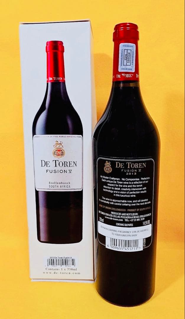 デトレンフュージョン V赤ワインDeToren FusionV2013南アフリカ