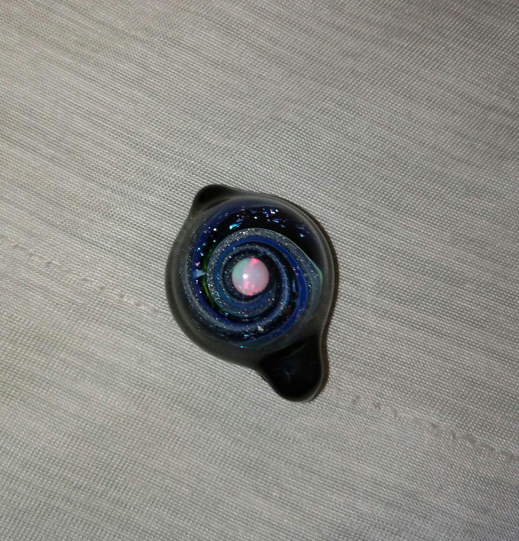 シンクロニシティグラスアート 宇宙 ブラックホールパイレックス/ガラスペンダント