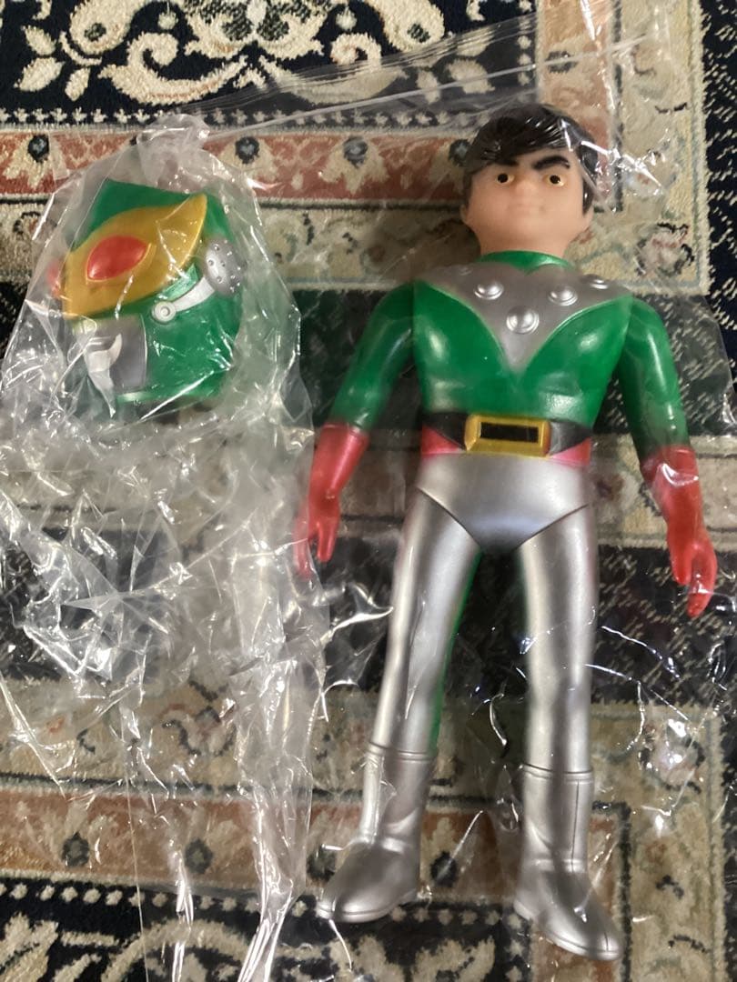 サンダーマスク　無版権品　ポピー風彩色スプレー　現状渡し　面取れ　マジュー