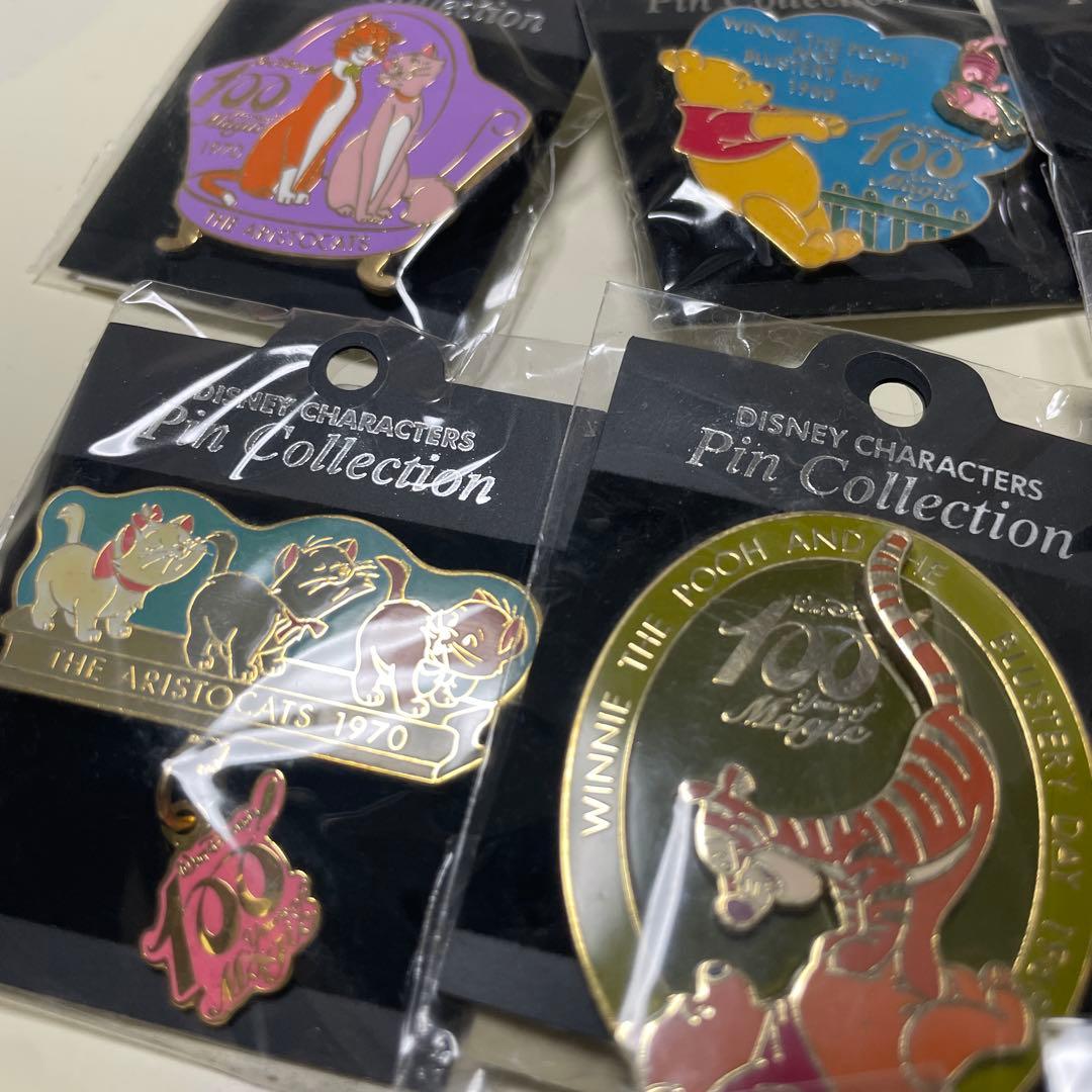 Disney100周年ディズニーキャラクター ピンコレクション 8個セット