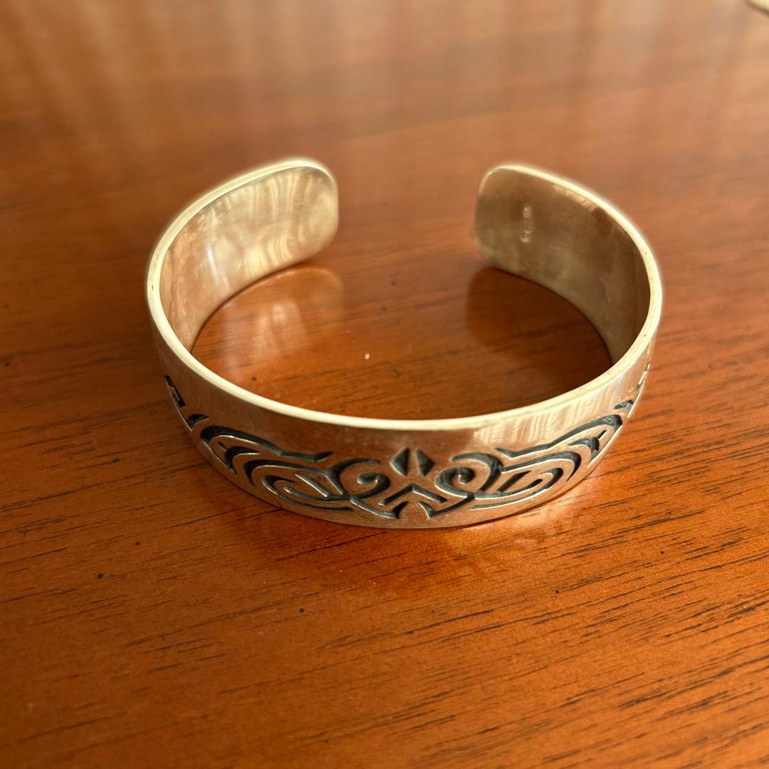 メンズ　シルバーバングル