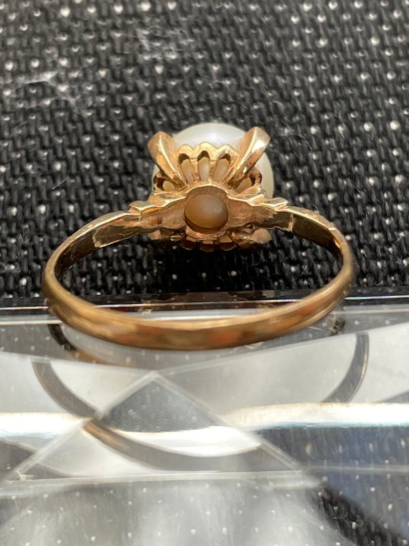 18金 K18 指輪 レトロ リング 12.5号くらい