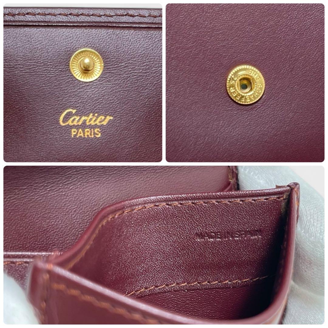 未使用✨ギャラ付き✨Cartier カルティエ マストライン 小銭入れ 赤×金