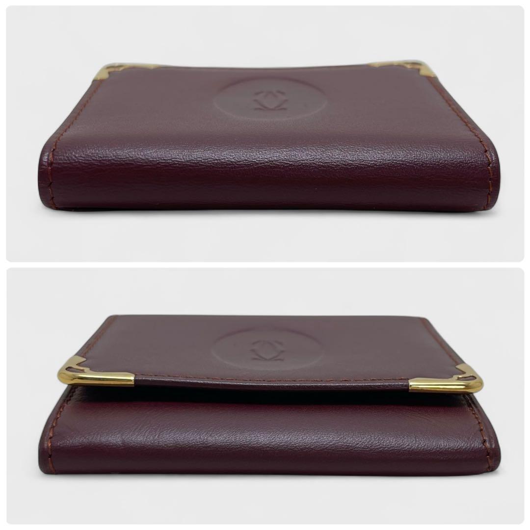 未使用✨ギャラ付き✨Cartier カルティエ マストライン 小銭入れ 赤×金