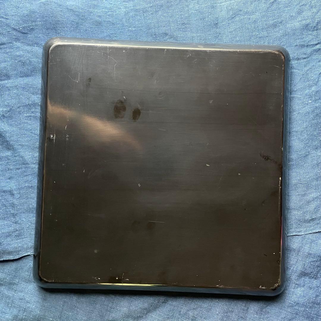 黒塗り四方盆 竹梅菊 30㎝×30㎝ 漆器 お盆 盆 木製漆器