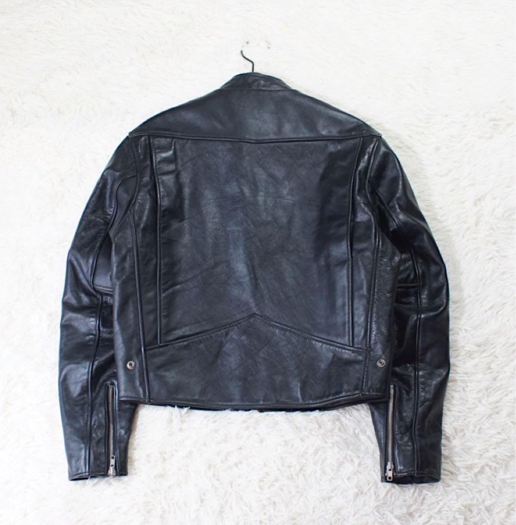 黄金サイズ《Harley-Davidson》シングルライダースジャケット(L)黒