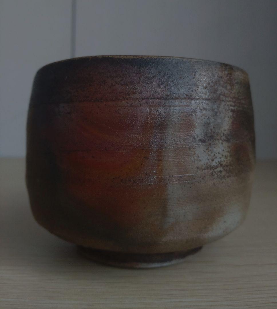 【名工】石田安弘　備前　窯変茶碗　螺法器　石田和也の父　出来良　茶盌　宝瓶