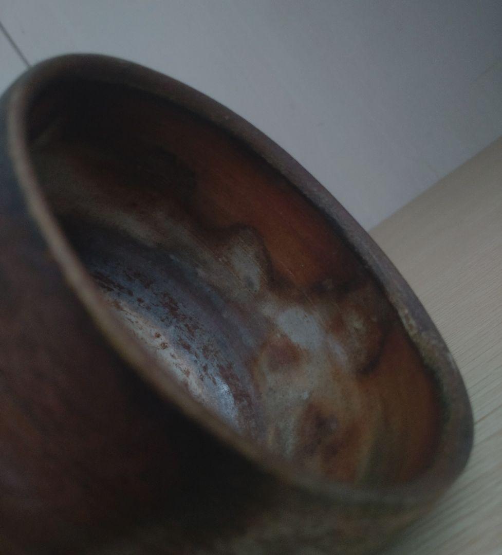 【名工】石田安弘　備前　窯変茶碗　螺法器　石田和也の父　出来良　茶盌　宝瓶