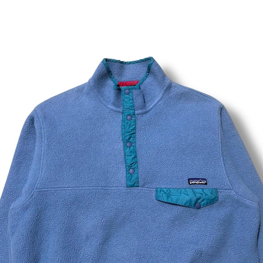 激レア 極美品 90s Patagonia パタゴニア スナップT シンチラ水色