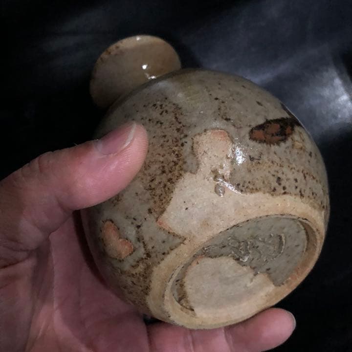 遺品整理◼️蔵から出て来た、超可愛い縁起の良い梅の木の徳利、作家物、茶道具？