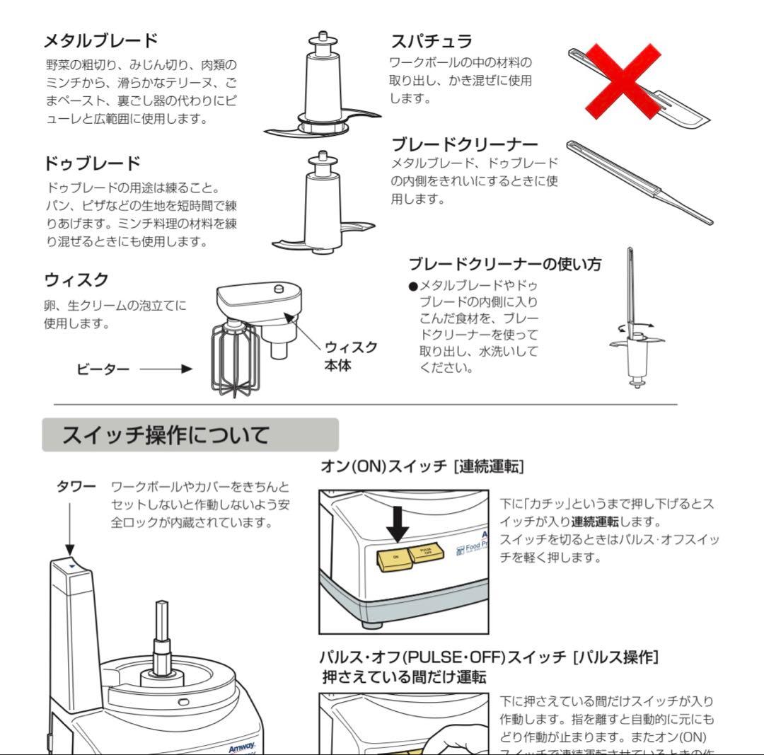【美品】 アムウェイ クィーン フードプロセッサー ケース付 16年製