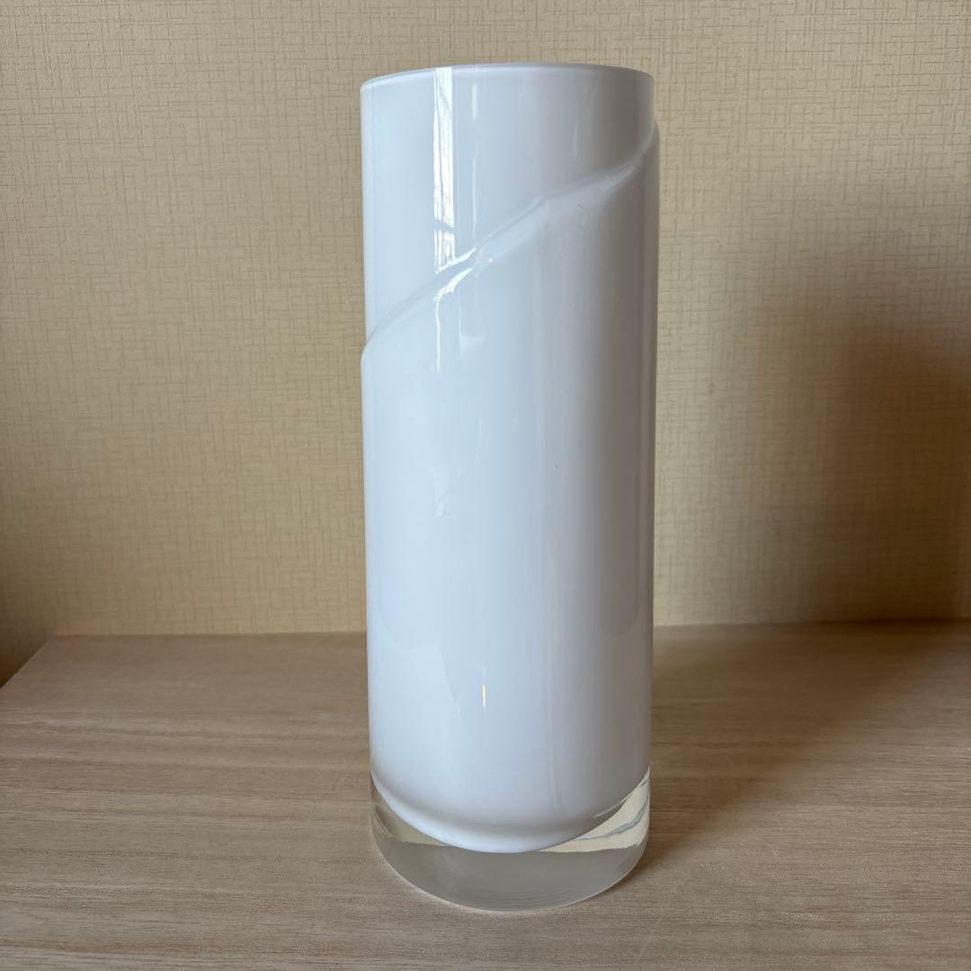 イッタラ　オパールホワイト　ガラス花瓶　ヴィンテージ　フラワーベース