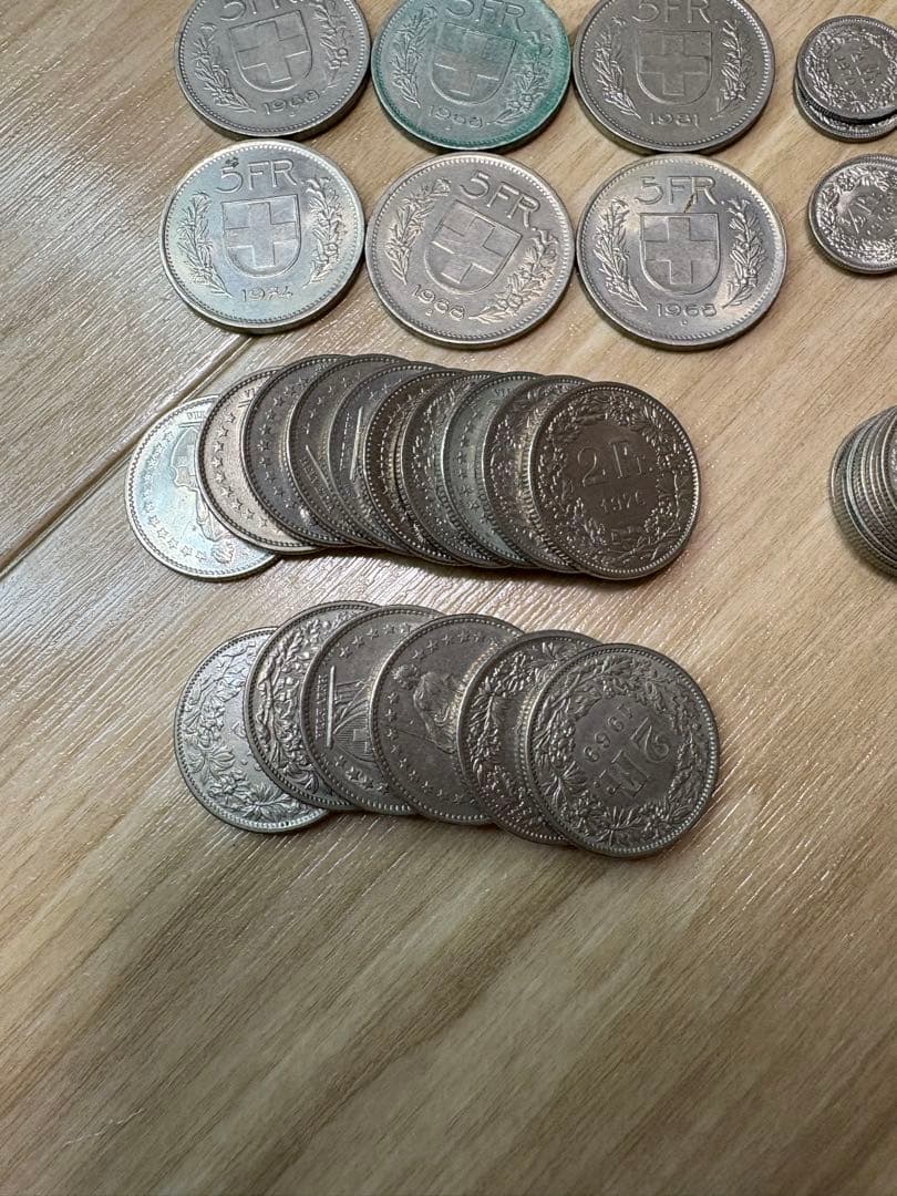 1-30 スイスフラン まとめ　127フラン　外貨　古銭