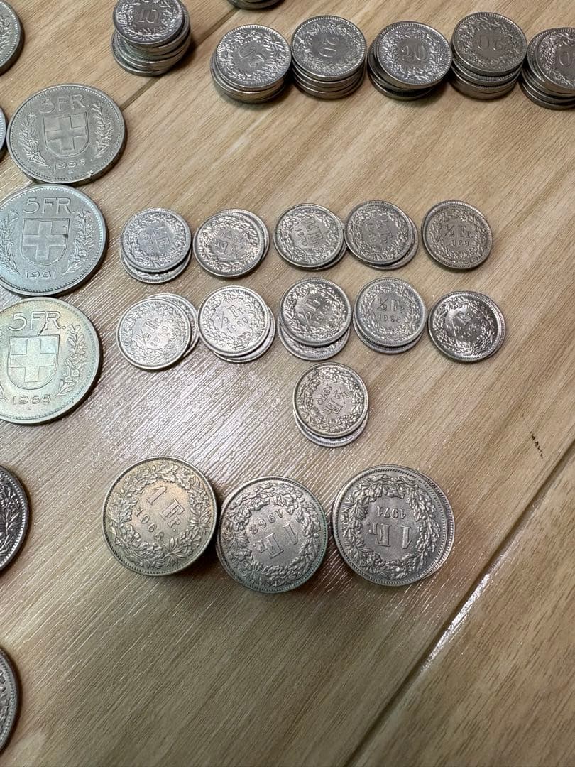 1-30 スイスフラン まとめ　127フラン　外貨　古銭