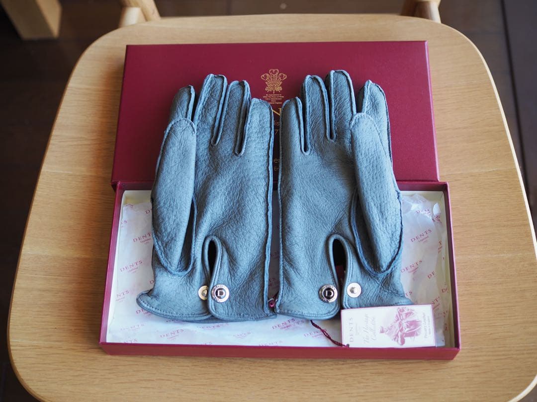 新品未使用 Dents ペッカリー グレー サイズ8