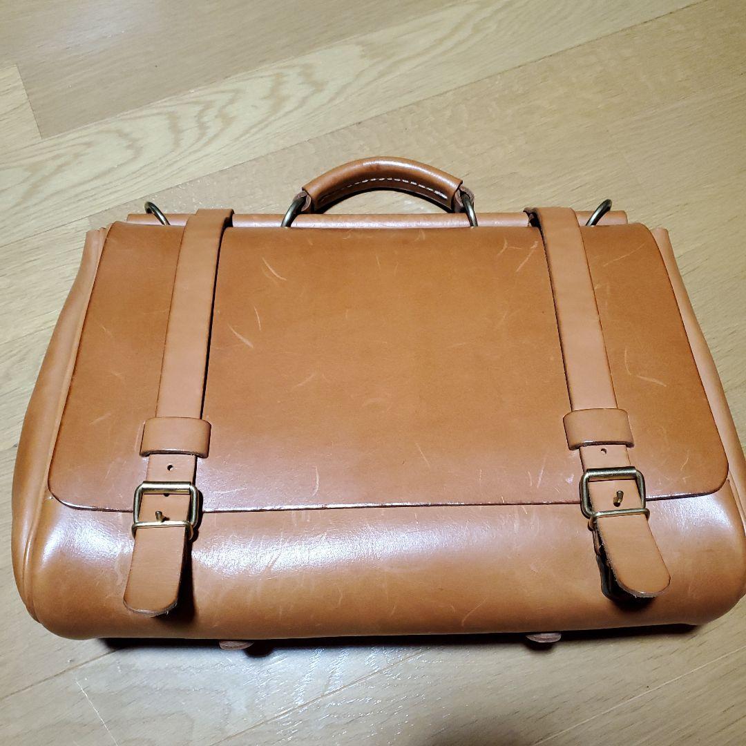 HERZ　棒屋根かぶせバッグ　本革　3wayバッグ