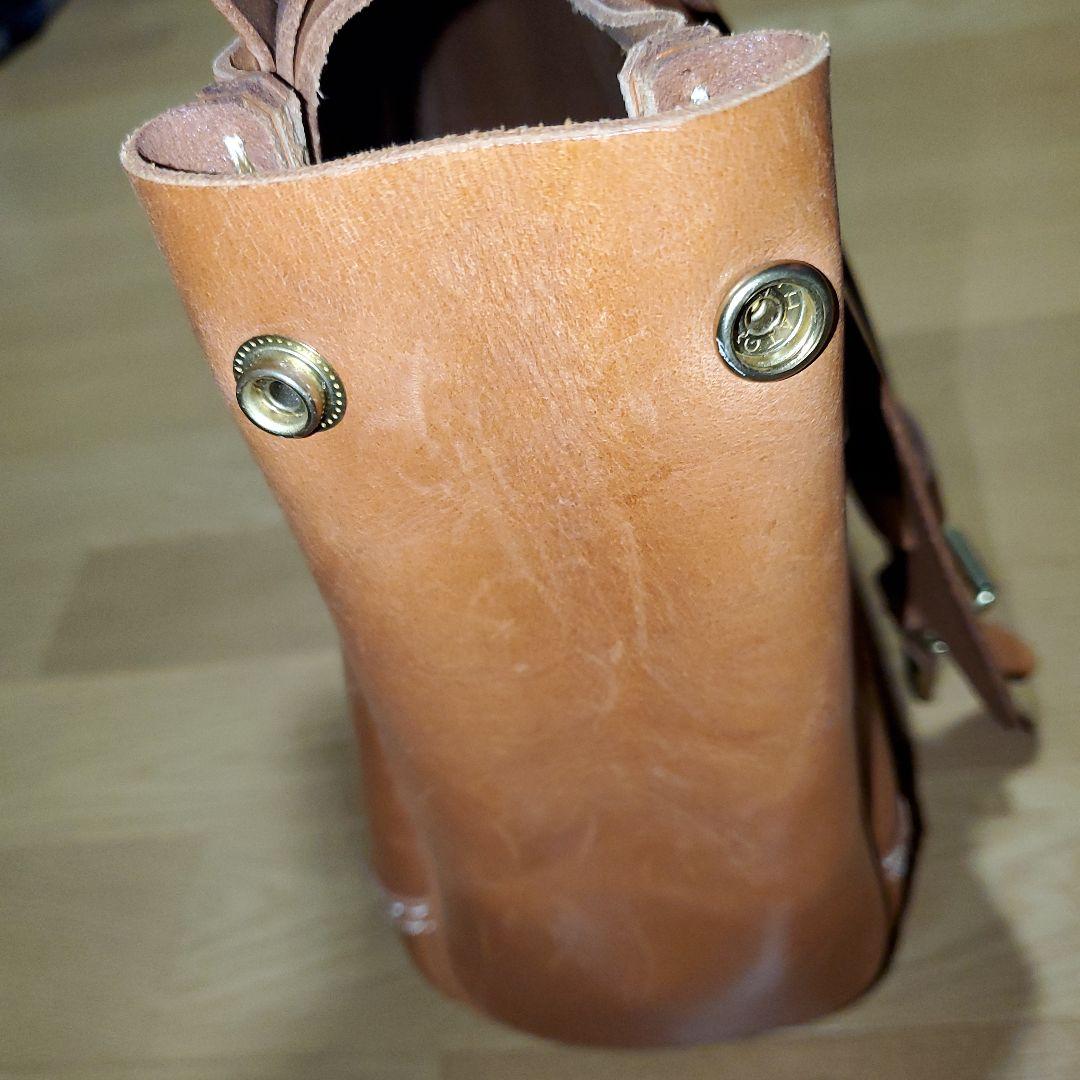 HERZ　棒屋根かぶせバッグ　本革　3wayバッグ