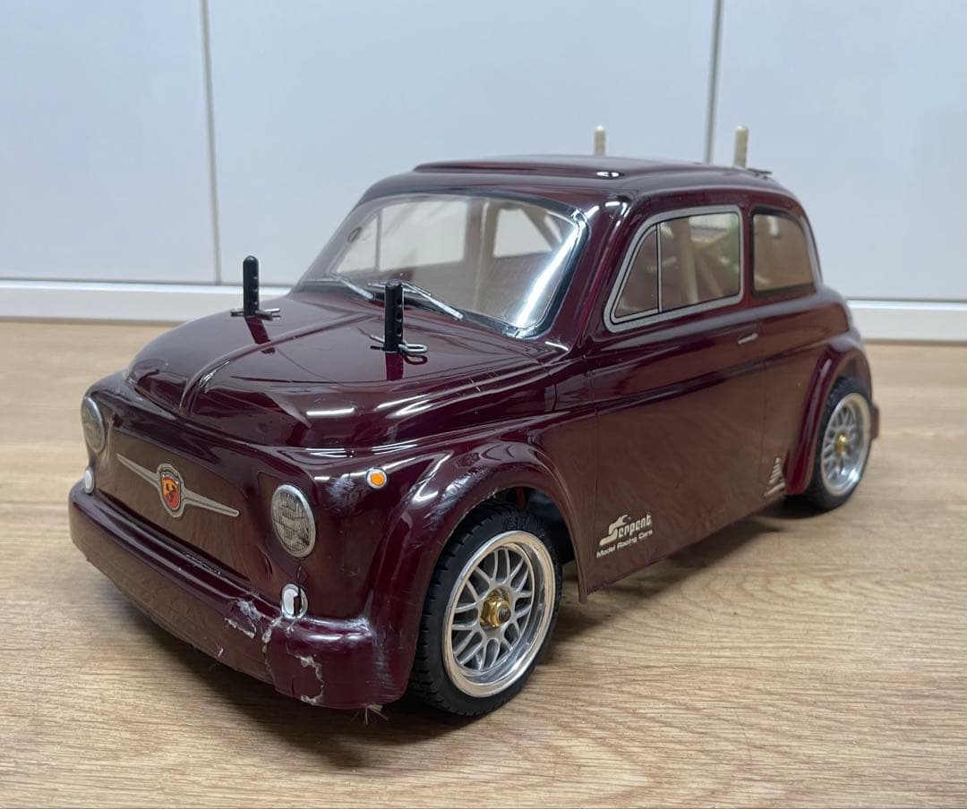 タミヤM01シャーシ電動FFラジコン　フィアットアバルトボディー