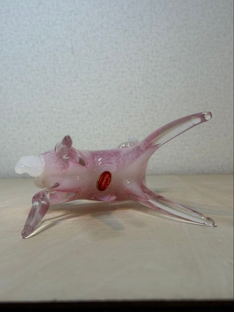 ガラス製馬のアートオブジェ　murano made in italy