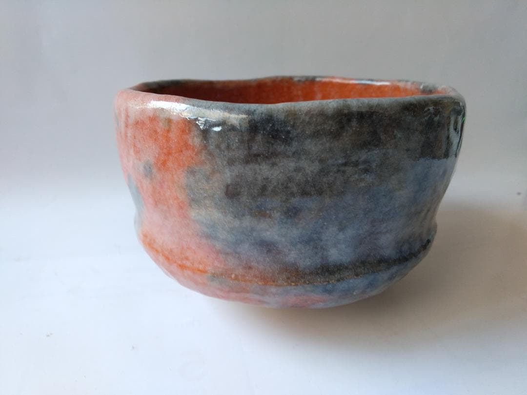 Sophia三代 小川長楽 （小川裕起夫）赤楽茶碗共箱共布茶道具抹茶碗新品