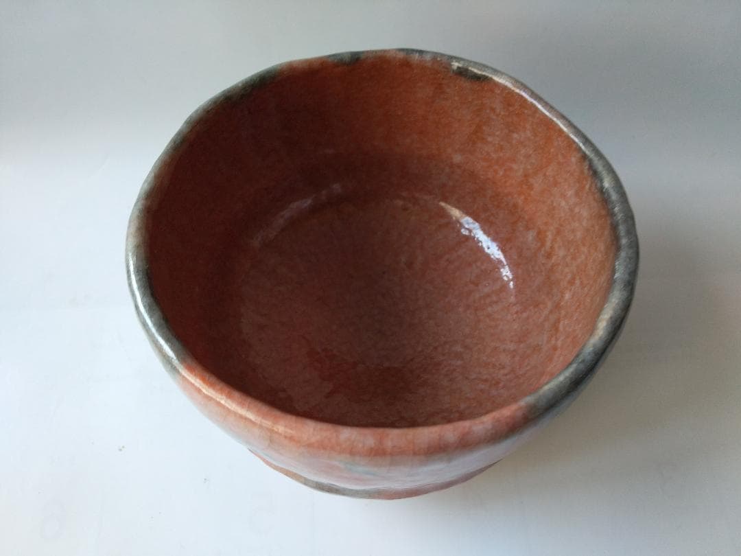 Sophia三代 小川長楽 （小川裕起夫）赤楽茶碗共箱共布茶道具抹茶碗新品