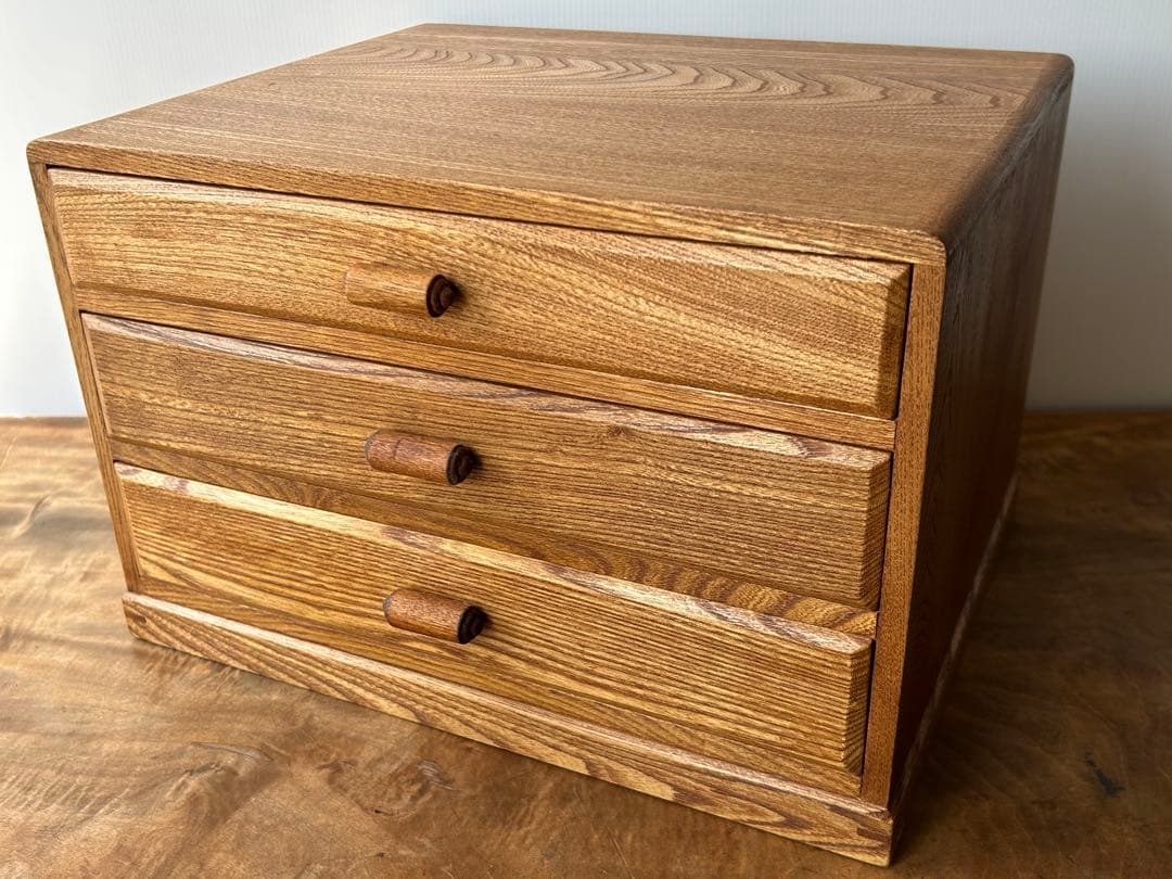 ヴィンテージ　3杯小引き出し　レターケース　古道具　ドロワー　抽斗 収納