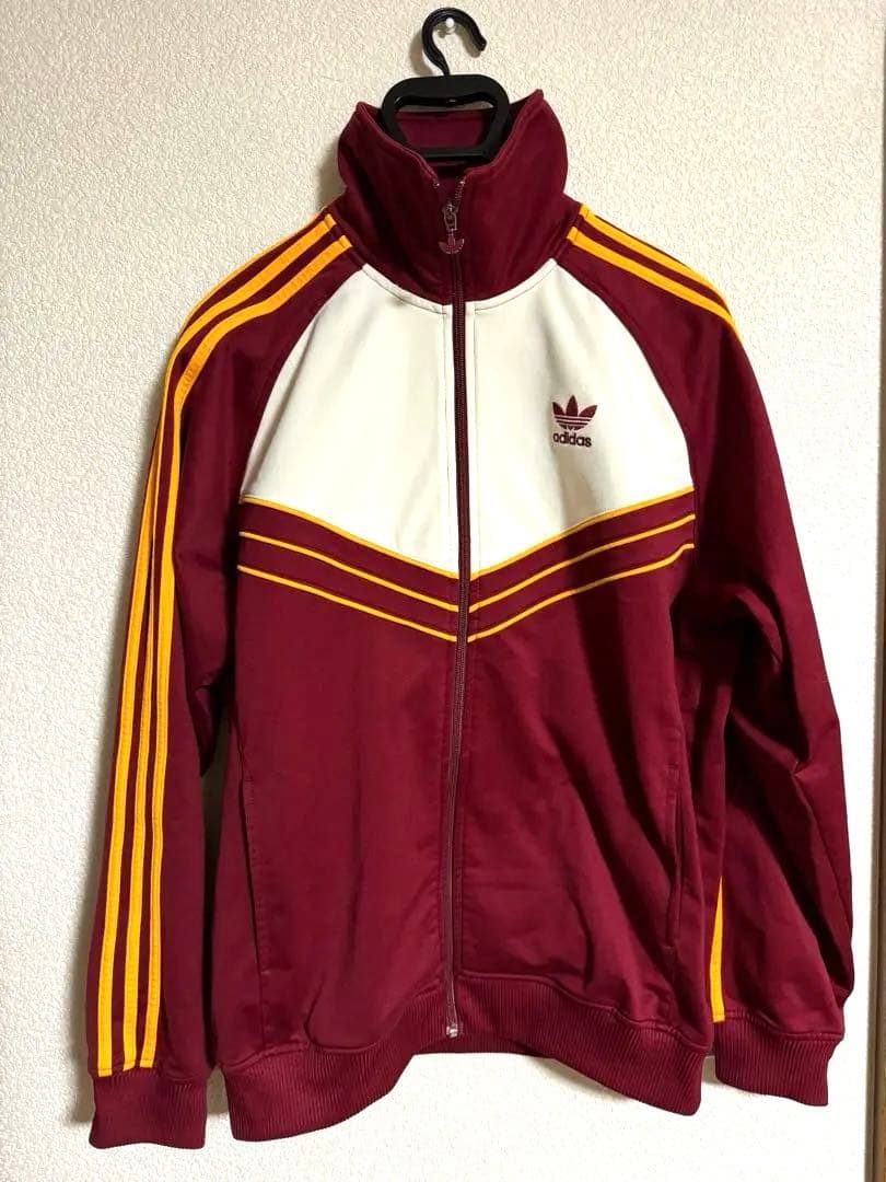 vintage adidas track jacket Mトレフォイル 希少