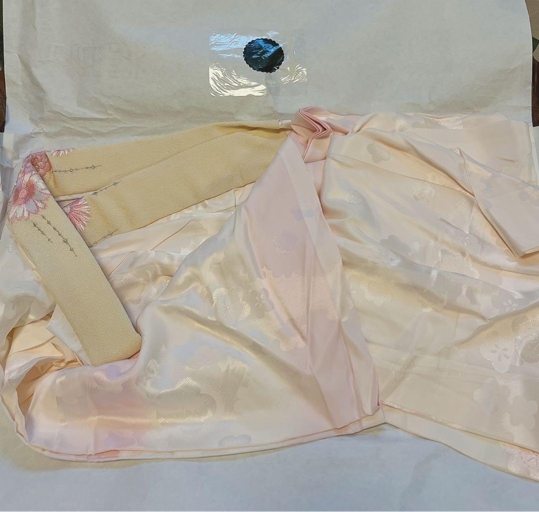 最終値下げ！振袖フルセット　黒とピンクの花柄