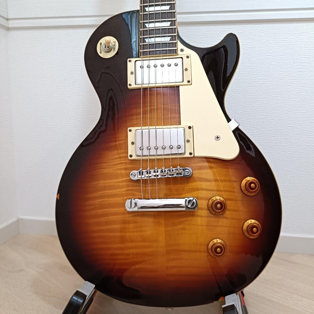 Epiphone レスポールスタンダード ダークブラウンバースト フレイム杢